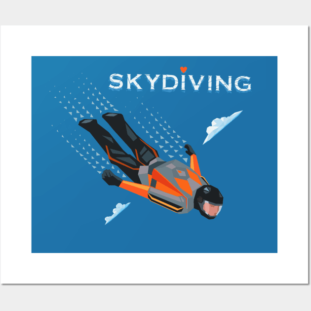 Skydiving. Wall Art by MrMaster